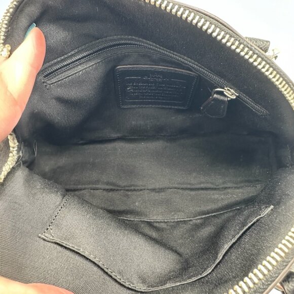 EUC Coach Mini Cora Domed Satchel Crossbody Ocelot Print & Coated Canvas #F36219 - Picture 11 of 13